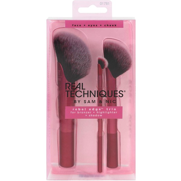 סט מברשות טריו REAL TECHNIQUES Rebel Edge Trio Brush Set