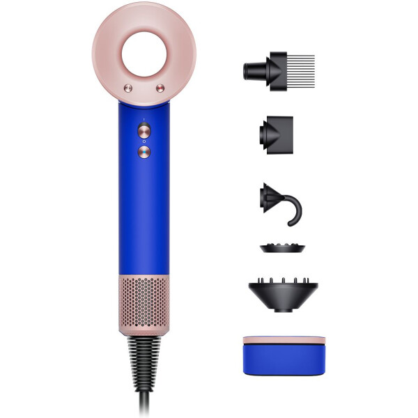 מייבש השיער Dyson Supersonic בגווני כחול סומק
