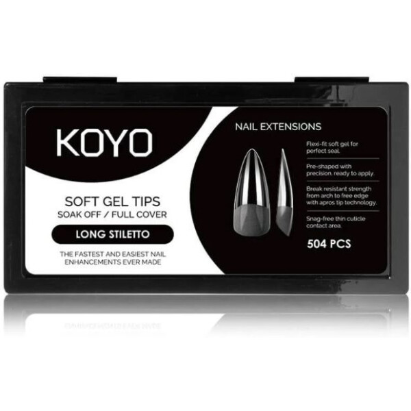 KOYO Soft Gel Tips Long Stiletto